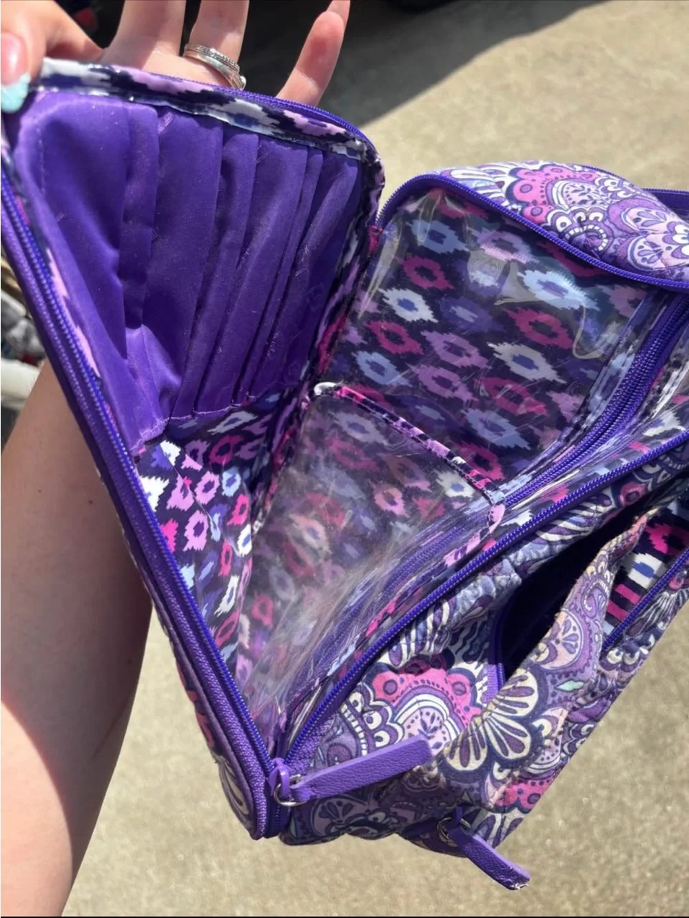 Vera Bradley Purple Floral Quilted Tablet Sleeve